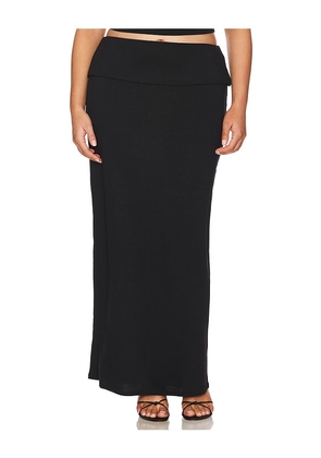 AFRM Esin Skirt in Black. Size 1X. Also in 3X, XL.
