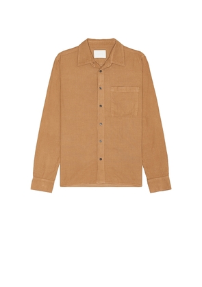 Citizens of Humanity Rework Shirt in Brown. Size L. Also in M.