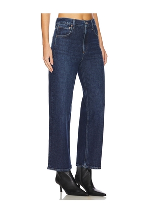 AGOLDE Ren High Rise Wide Leg Jeans in Denim-Dark. Size 24. Also in 29, 31, 32, 34.