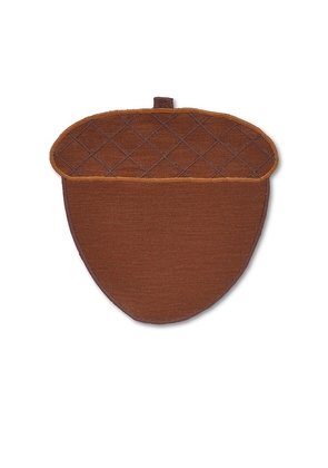 Chefanie Acorn Cocktail Napkins in Brown.