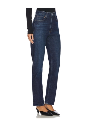 AGOLDE High Rise Stovepipe Jeans in Denim-Dark. Size 23. Also in 24, 25, 26, 27, 28, 29, 33.