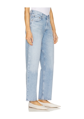 AGOLDE V-waist Baggy Jeans in Blue. Size 23. Also in 24, 29, 30, 32, 33, 34.