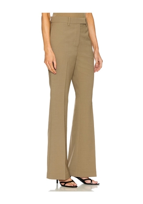 Courtney Zheng Celina Stretch Tailored Pants in Taupe. Size 12/L. Also in 10/M, 8/S.