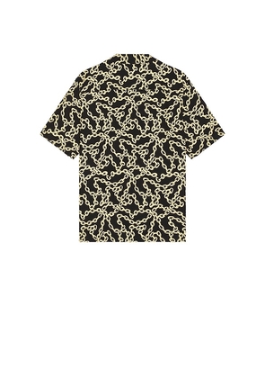 ALLSAINTS Link Short Sleeve Shirt in Black. Size L. Also in M.