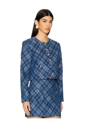 Amanda Uprichard Maven Jacket in Blue. Size L. Also in S.