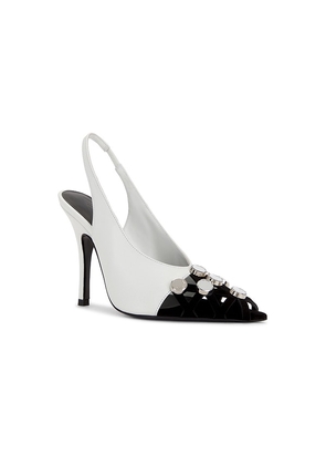 THE ATTICO Fiona 105mm Slingback in Black. Size 36. Also in 37, 39, 40, 41.