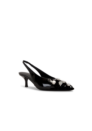THE ATTICO Fiona 50mm Slingback in Black. Size 36. Also in 37, 37.5, 38.5, 39, 40, 41.