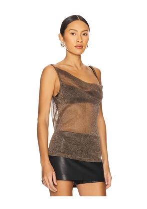 BY.DYLN Mariah Top in Brown. Size L. Also in M.