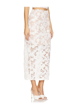 ELLIATT Vonni Skirt in White. Size L. Also in M, S.
