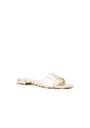 CoRNETTI Cannucce Sandal in Metallic Gold. Size 36. Also in 39.