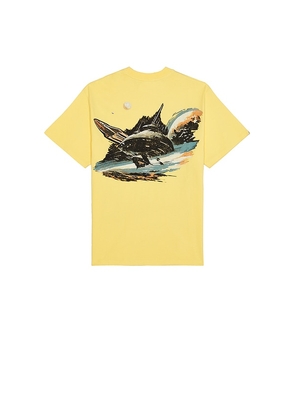 Billionaire Boys Club Space Runner Oversized Tee in Yellow. Size L. Also in M.