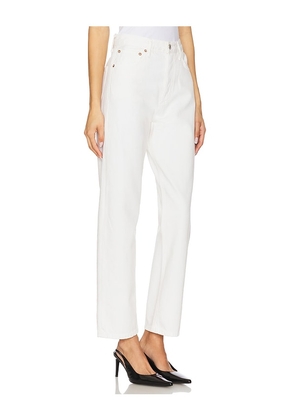 AGOLDE 90's Mid Rise Loose Jeans in White. Size 25. Also in 23, 26, 29, 30, 31.
