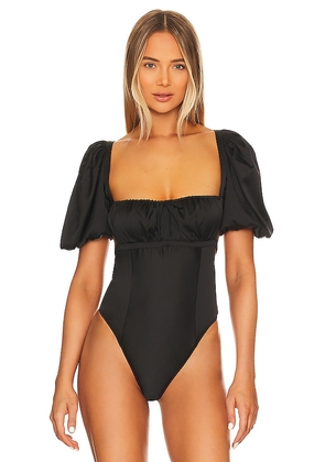 For Love & Lemons Dany Bodysuit in Black. Size S. Also in XL, XS.
