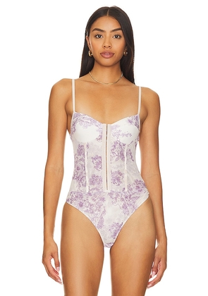Free People X Intimately FP Night Rhythm Bodysuit in Ivory. Size L. Also in M, S, XL, XS.