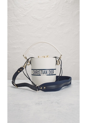 FWRD Renew Dior Vibe Bucket Bag in White.