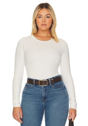 Good American Sculpting Crew Bodysuit in White. Size 2X. Also in 3X, XL.