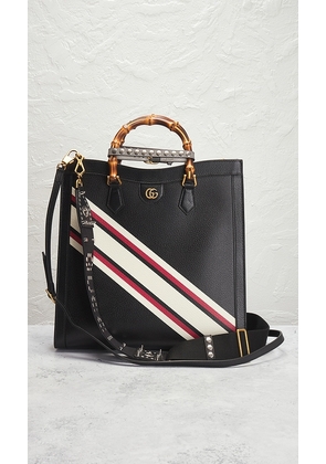 FWRD Renew Gucci Bamboo Diana Handbag in Black.
