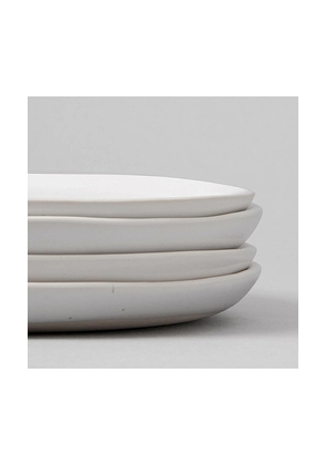 Fable The Dessert Plates Set of 4 in White.