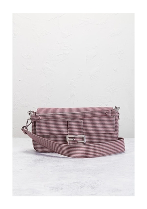 FWRD Renew Fendi Mama Baguette Shoulder Bag in Red.