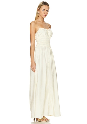 FAITHFULL THE BRAND Baia Maxi Dress in Lemon. Size L. Also in M, S, XL, XS.