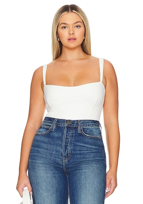 Good American Sculpting Tank Body in White. Size 2X. Also in 3X, 4X, 5X, L, M, XL, XXL.