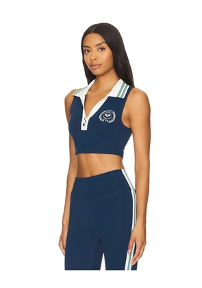 IVL Collective Polo V Neck Top in Navy. Size 10. Also in 12, 14.