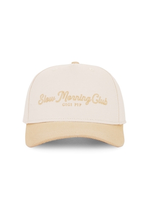 Gigi Pip Slow Morning Trucker in Tan.