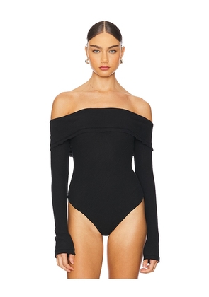 Free People x Intimately FP Autumn Cozy Bodysuit In Black in Black. Size L. Also in S.