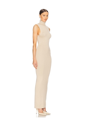 Helsa Aadi Knit Dress in Beige. Size L. Also in M, XL.