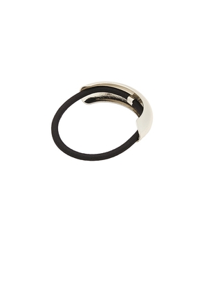 Jordan Road Single Hair Cuff in Metallic Silver.