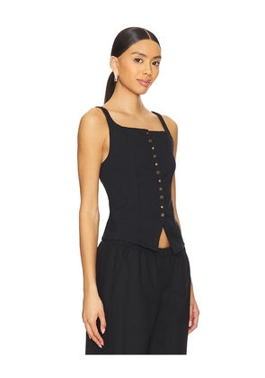 Free People A Moment In Time Vest in Black. Size L. Also in M, S, XL.