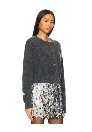 Gestuz Debbie Short Cardigan in Grey. Size L. Also in S, XS.