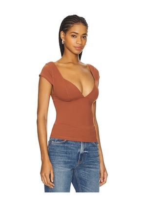 Free People x Intimately FP Duo Corset Cami in Brick. Size L. Also in M, S, XL.