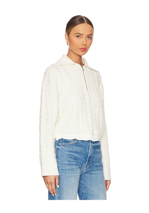 SIMKHAI Lourdes Long Sleeve Pullover in Ivory. Size L. Also in XL.