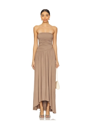 House of Harlow 1960 Mavis Maxi Dress in Brown. Size S.