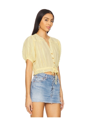 Free People x We The Free Little Cloud Shirt in Yellow. Size L. Also in XL.