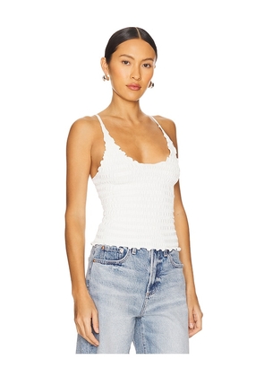 Free People Pucker Up Seamless Top in Ivory. Size L. Also in XL.