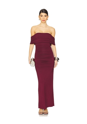 House of Harlow 1960 x REVOLVE Whittney Maxi Dress in Burgundy. Size M, S, XL, XS, XXS.