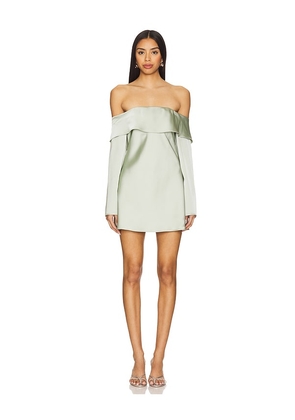 House of Harlow 1960 Cassia Mini Dress in Sage. Size L, S, XL, XS, XXS.