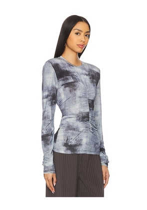 Gestuz Areen Blouse in Blue. Size L. Also in M, S.