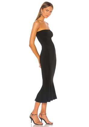 Norma Kamali Strapless Fishtail Dress in Black. Size L. Also in M, S, XL, XS.