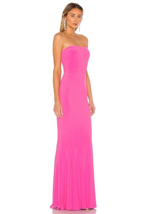 Norma Kamali x REVOLVE Strapless Fishtail Gown in Pink. Size L. Also in M, S, XL, XS, XXS.