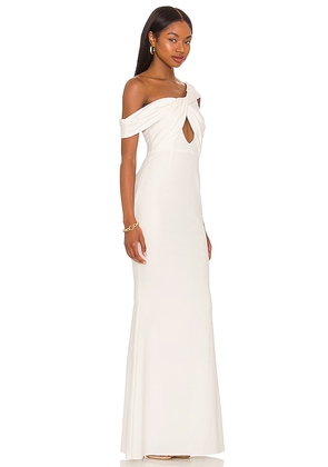 Katie May Delilah Gown in Ivory. Size L. Also in S, XS.