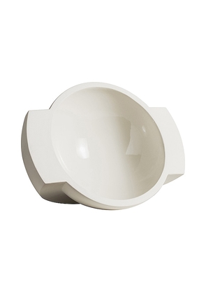 Light + Ladder Saturn Bowl in White.