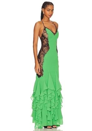 NBD x Bridget Angelina Maxi Dress in Green. Size S. Also in XS.
