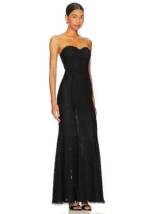 MAJORELLE Mari Elena Gown in Black. Size M. Also in L, S, XL, XS.