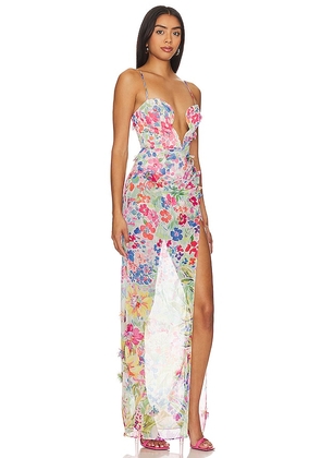 NBD Idres Maxi Dress in Ivory. Size L. Also in M, XL, XXS.