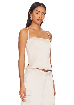 LIONESS Butterfly Corset in Cream. Size L. Also in M, XL, XS, XXL, XXS.