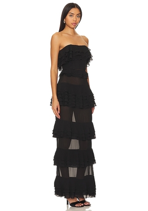 NBD Lily Ruffle Dress in Black. Size M. Also in XL.