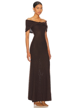 LPA Caley Maxi Dress in Chocolate. Size M. Also in L, S, XL, XS, XXS.